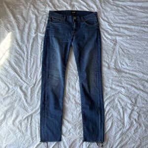 Hudson Jeans Women's Skinny Denim Cut Off Jeans Mid to Low Rise